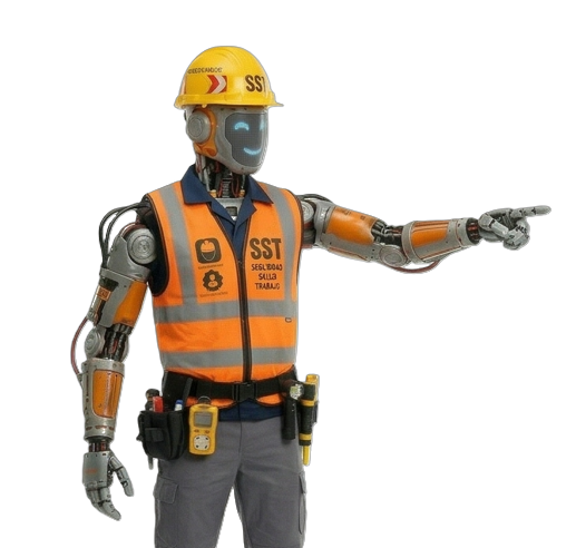 Robot AUSENTIX invitando a unirse al programa de referidos
